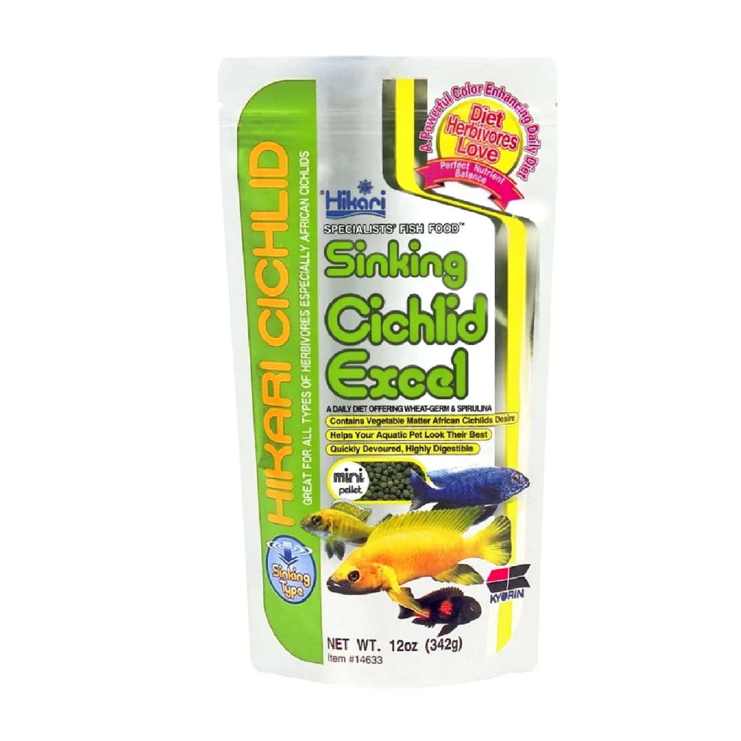 HIKARI SINKING CICHLID EXCEL MINI 12oz
