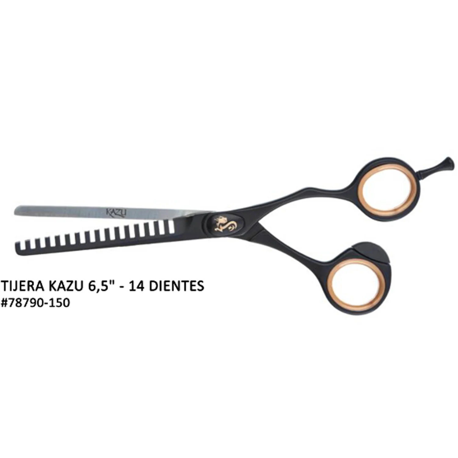 TIJERA RECTA KAZU 6.5" -14 DIENTES