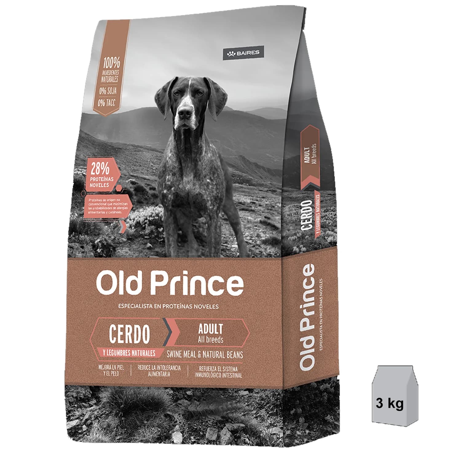 OLD PRINCE PERRO ADULTO CERDO&LEG 3KG