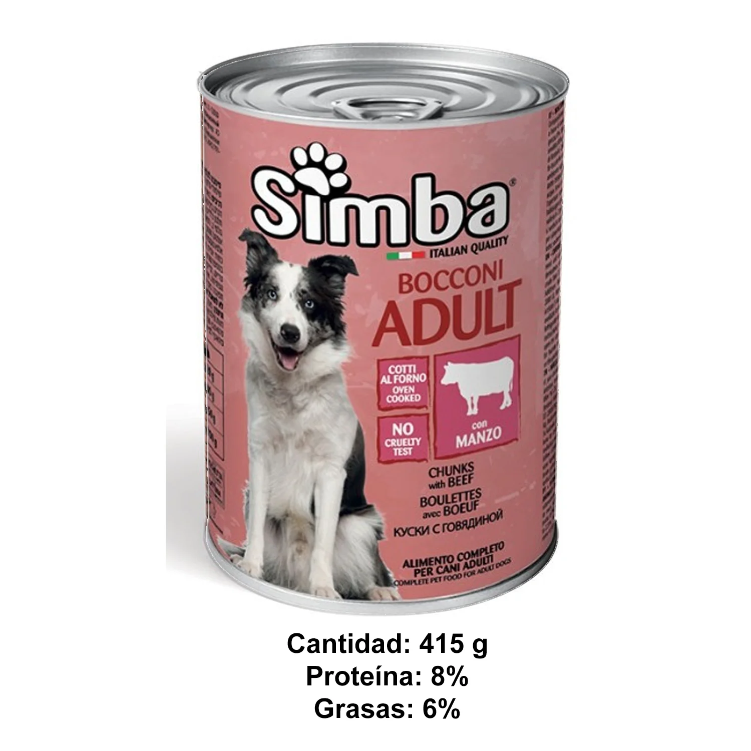 TREAT SIMBA LATA PERRO 415 G CARNE