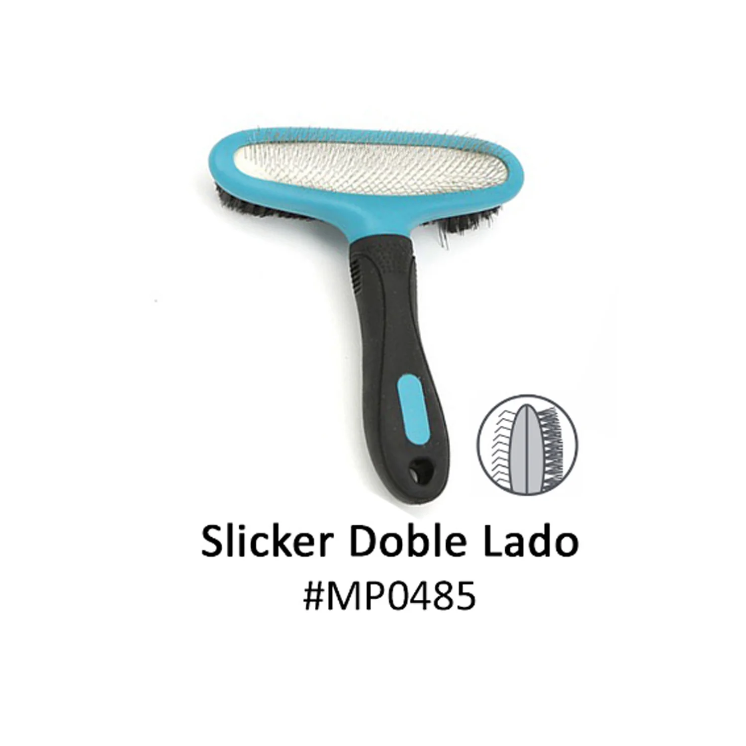 CEPILLO SLICKER DOBLE LADO M-PETS