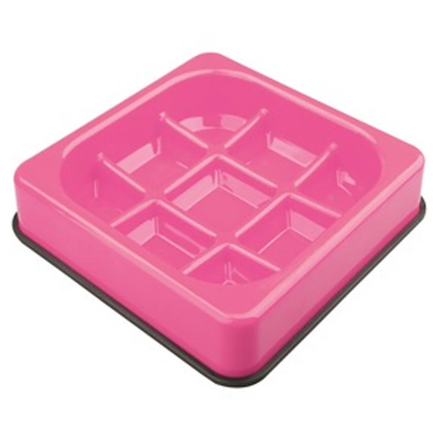 PLATO WAFFLE-BOCADOS DESPACIO ROSADO