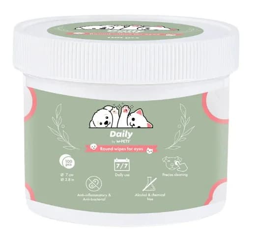 TOALLITAS REDONDAS PARA OJOS 100 UDS 7cm