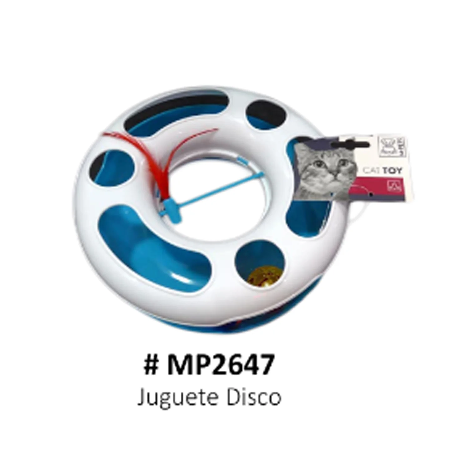 JUGUETE GATO DISCO