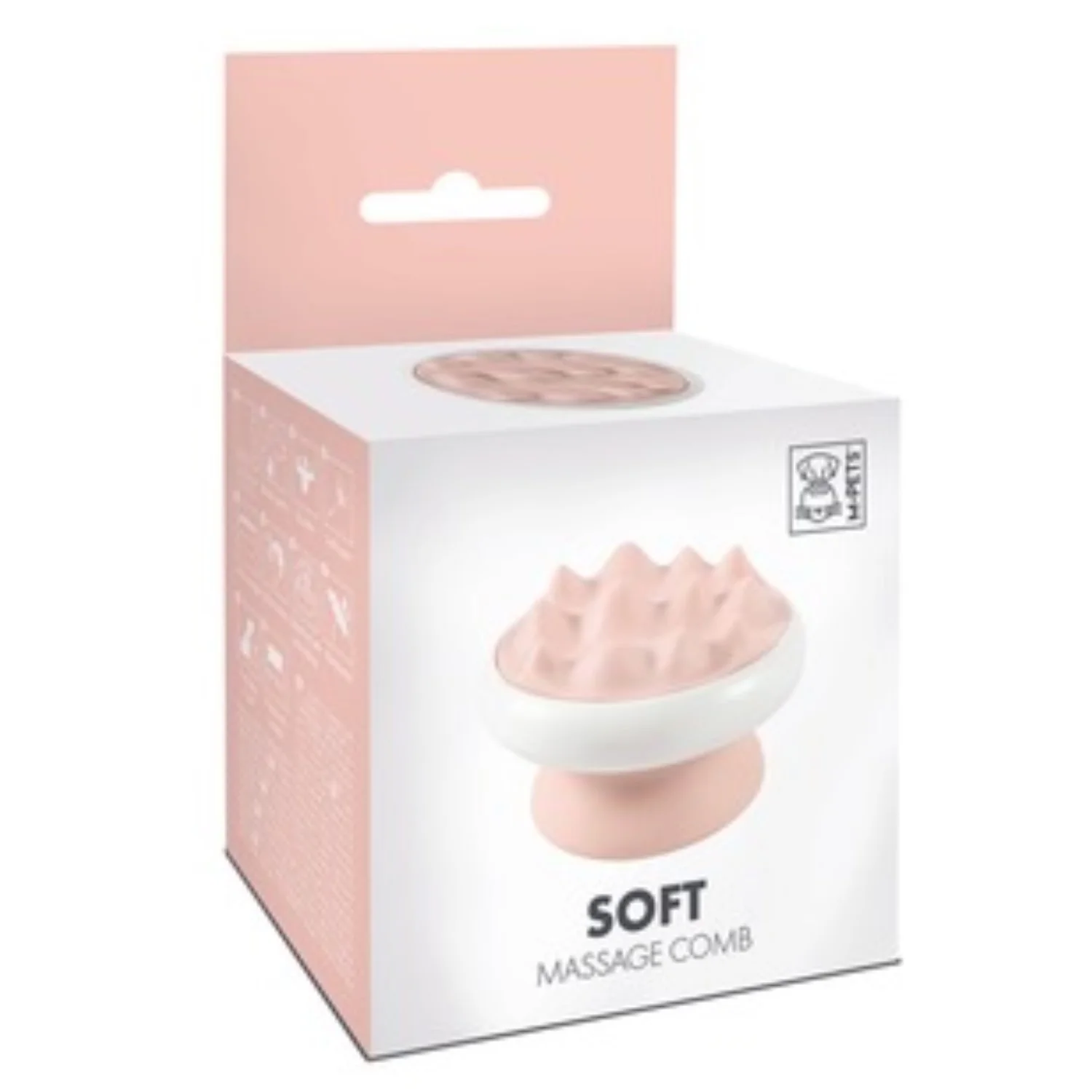 PEINE SUAVE MASAJE SOFT - ROSA