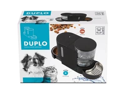 DISPENSADOR COMIDA/AGUA DUPPLO- 3L/1.3KG