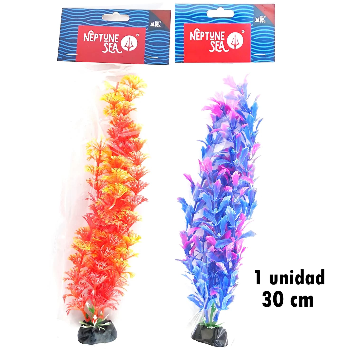 PLANTA PLASTICA COLORES 30 CM