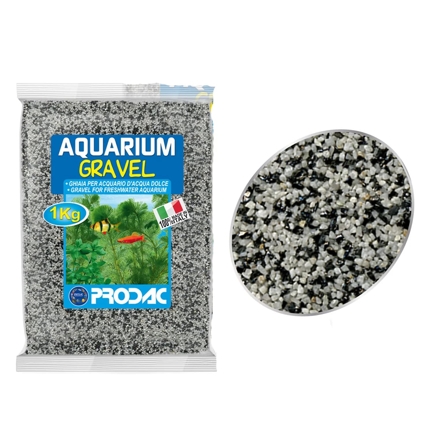 ARENA PECERA BLANCA/NEGRA 2.5 KG