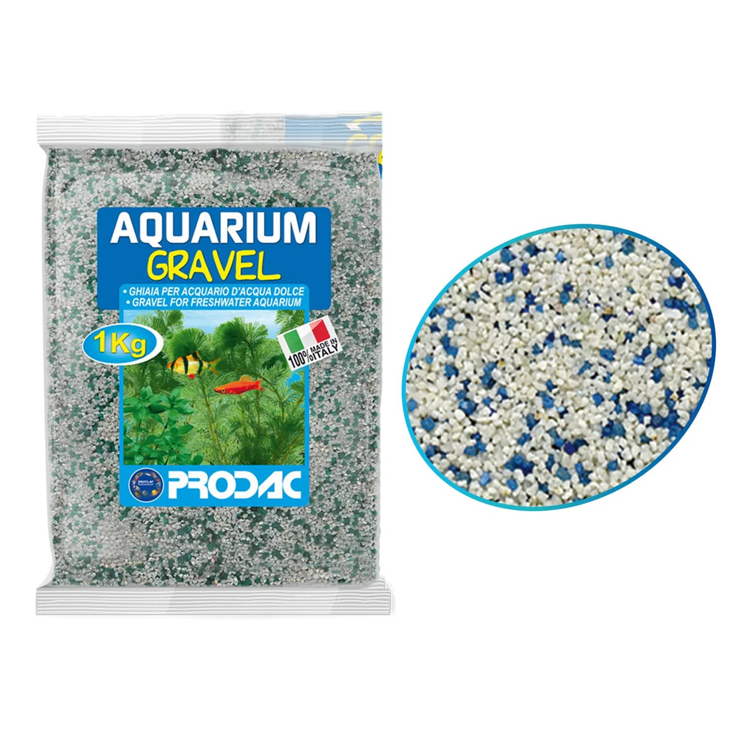 ARENA PECERA BLANCA/AZUL 2.5 KG
