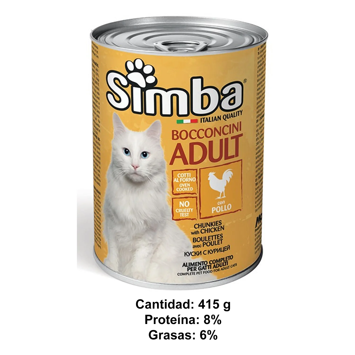 SALVATAJE SIMBA LATA GATO 415 G POLLO