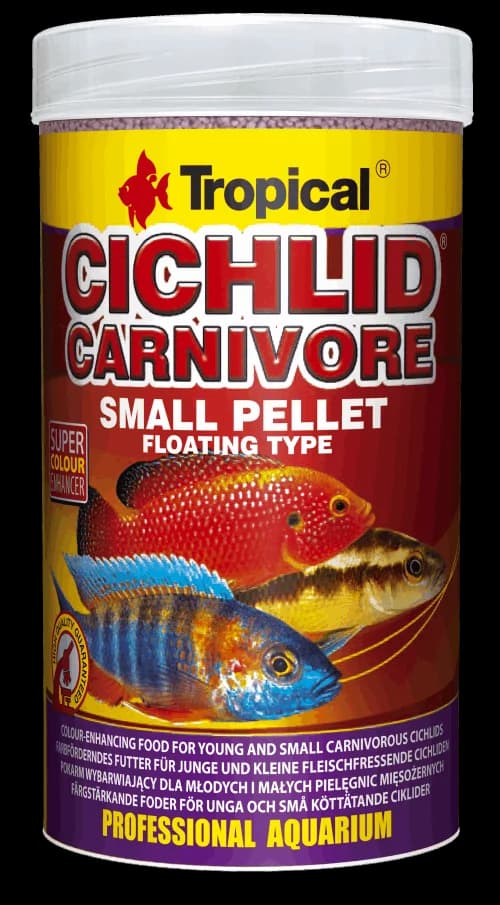 CICHLID CARNIVORE SMALL PELLET 1000ML/36