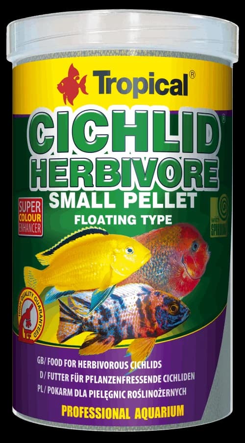 CICHLID HERBIVORE SMALL PELLET 250ML/90G