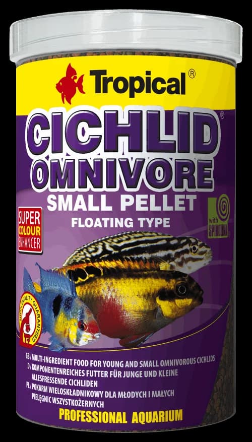 CICHLID OMNIVORE SMALL PELLET 250ML/90G