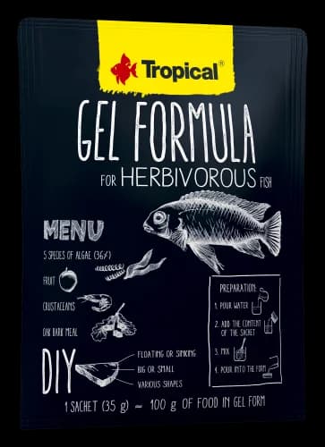 GEL FORMULA FOR HERBIVOROUS FISH 35G