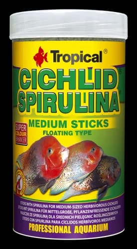CICHLID SPIRULINA MEDIUM STICKS 250ML/90