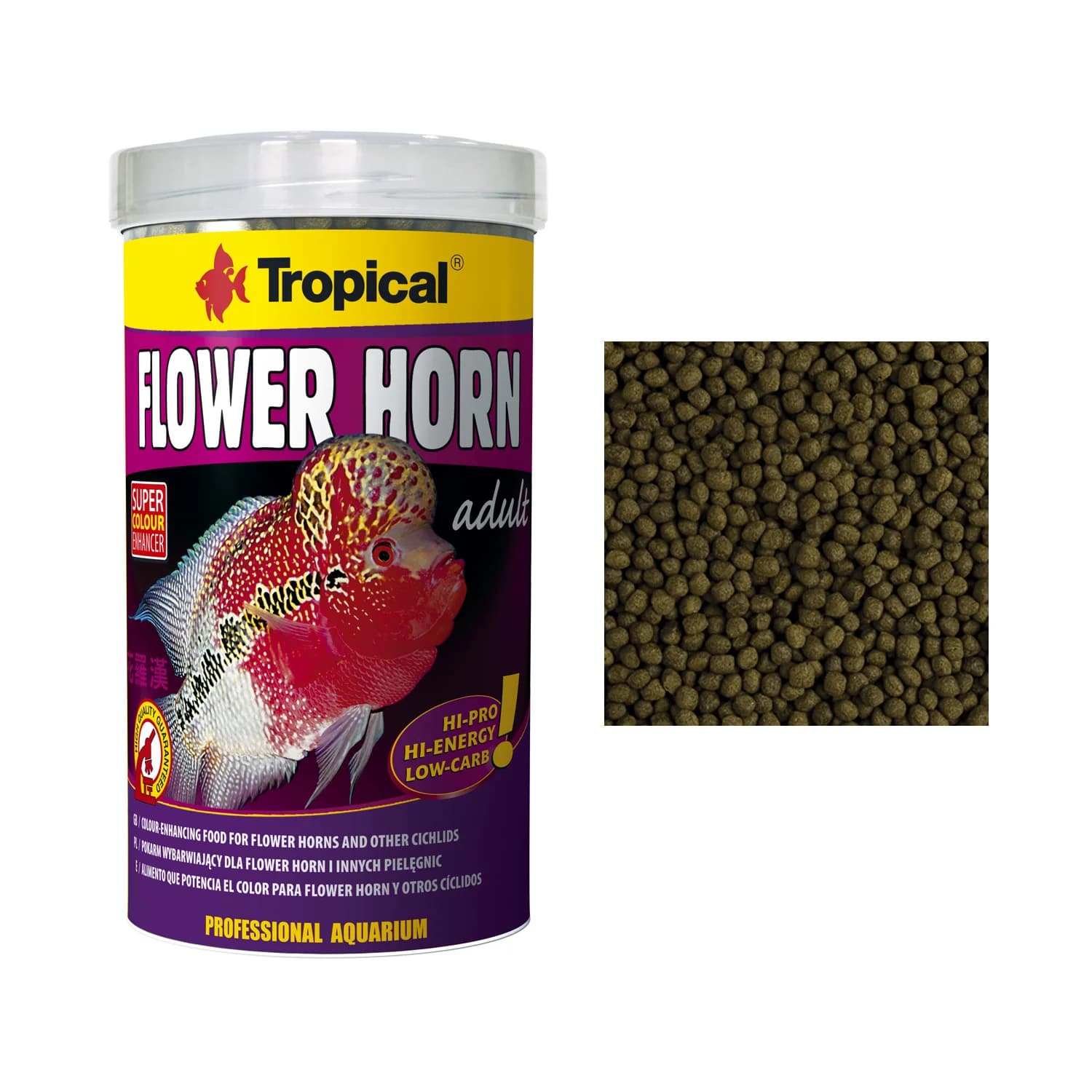 TROPICAL FLOWER HORN ADULT PELLET 190GR