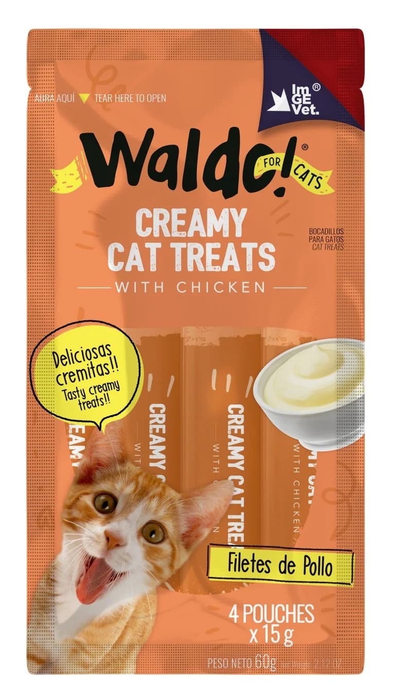WALDO CREAMY CAT TREAT FILETES POLLO 60G