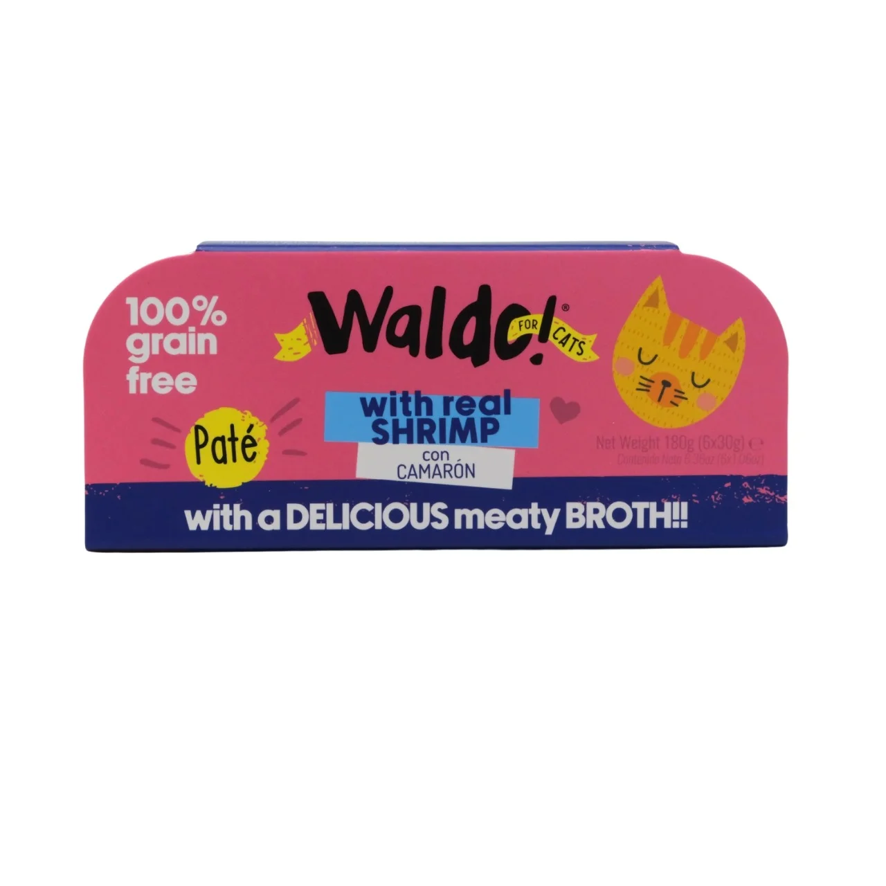WALDO FOR CATS TARRINAS 6PACK SHRIMP 30G