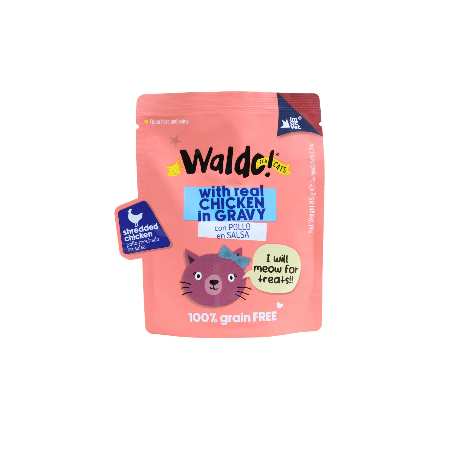 WALDO FOR CATS POUCH 85G 1 UND / CHICKEN