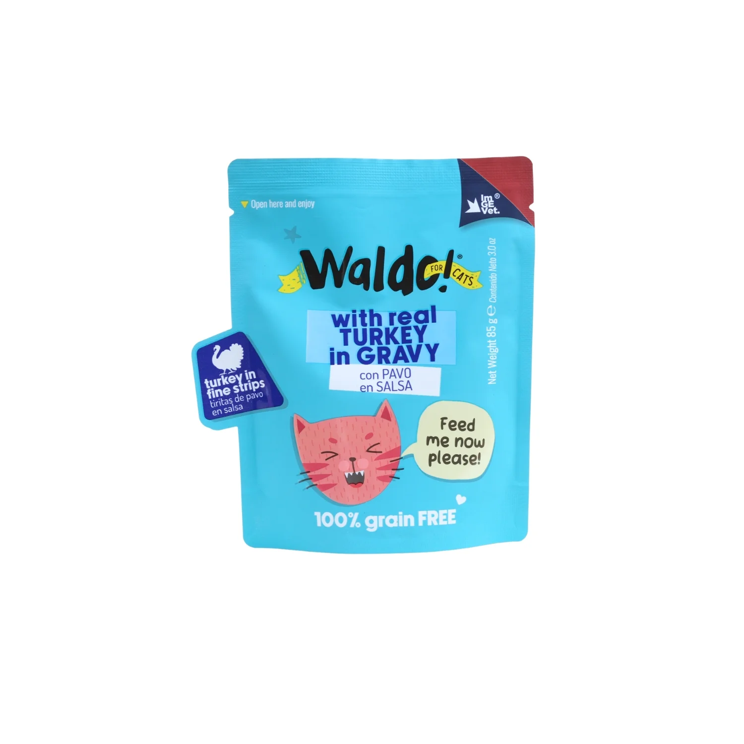 WALDO FOR CATS POUCH 85G 1 UND / TURKEY