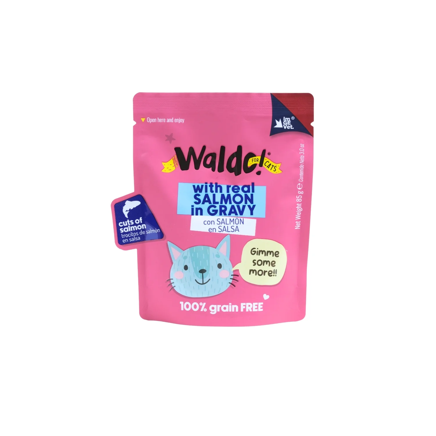 WALDO FOR CATS POUCH 85G 1 UND / SALMON
