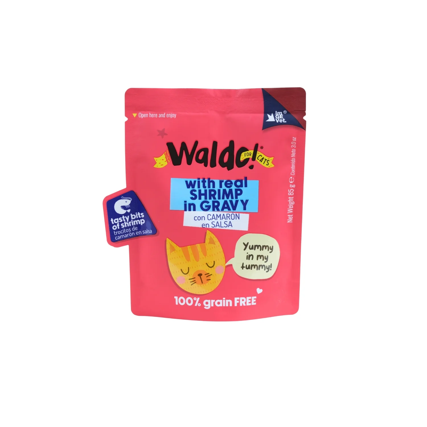 WALDO FOR CATS POUCH 85G 1 UND / SHRIMP