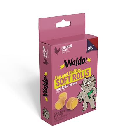 WALDO SOFT ROLLS CHICKEN CHEESE 50G
