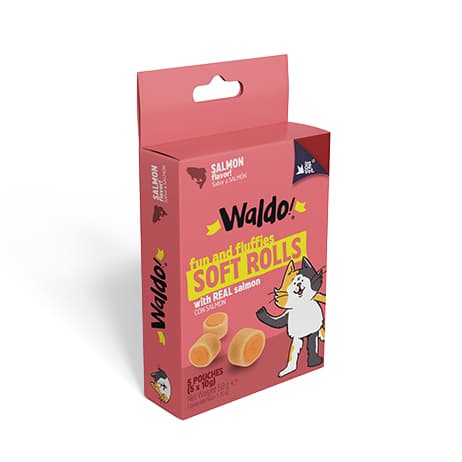 WALDO SOFT ROLLS CHICKEN SALMON 50G